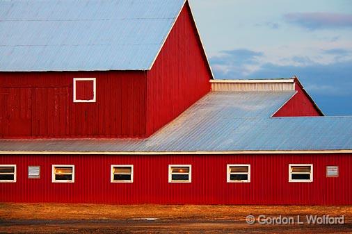 Red Barn At Sunrise_14921.jpg - Photographed at Ottawa, Ontario - the capital of Canada.